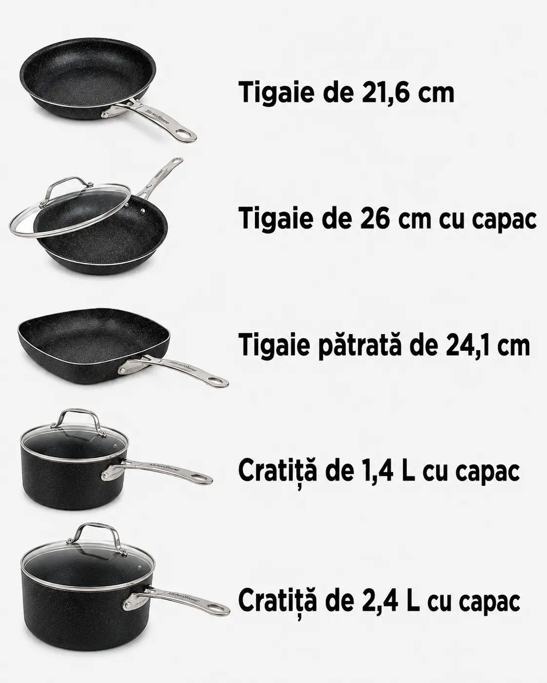 Set Granitestone pentru gătit, coacere și prăjire — imaginea 5